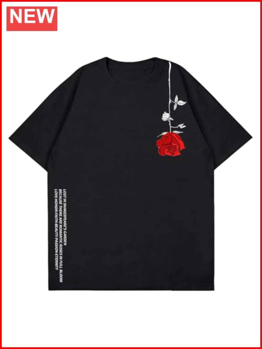 Men's Graphic Tee Oversized Cotton Short Sleeve Streetwear Hip Hop Y2k T-Shirt